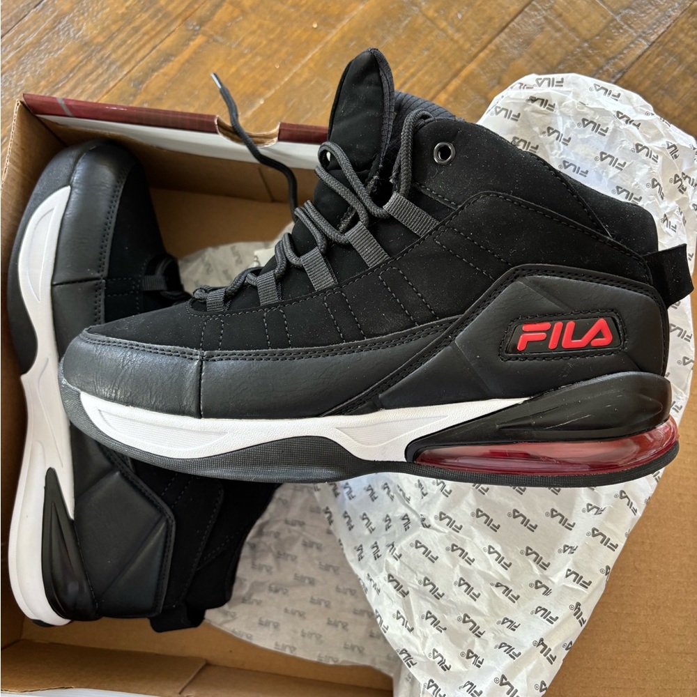 Fila Activisor Viz Kids' Shoes - Black and Red - Picture 5 of 10